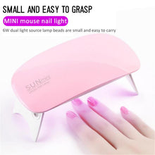Load image into Gallery viewer, Portable 6W Nail Dryer Machine LED UV Lamp
