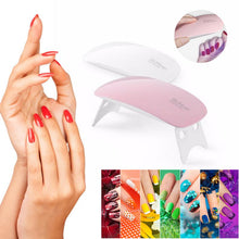 Load image into Gallery viewer, Portable 6W Nail Dryer Machine LED UV Lamp
